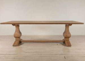 8715oak Chateau Pedestal Table 2500*1100