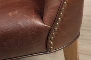 5003-SAD Marseille Chair- Leather Saddle- detail